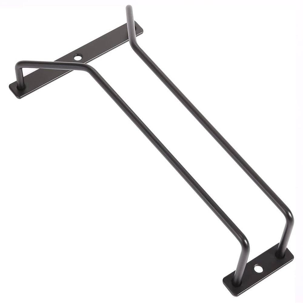 Dianoo 22.5 cm Black Under-Cabinet Wine Glass Rack