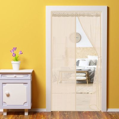 WEIZON Magnetic Screen Door for Balcony Doors, 100 x 200 cm, Beige