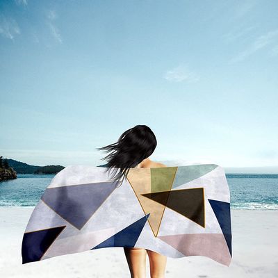 Groe, Chickw1 Microfiber Beach Towel, Lightweight Quick-Dry Bath Towel, 80 x 160 cm (Simplicity)