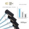 NFHK Internal 36-Pin Mini-SAS SFF-8087 to 4x SFF-8482 SAS Hard Drive and SATA Power Cable, 50 cm view 4
