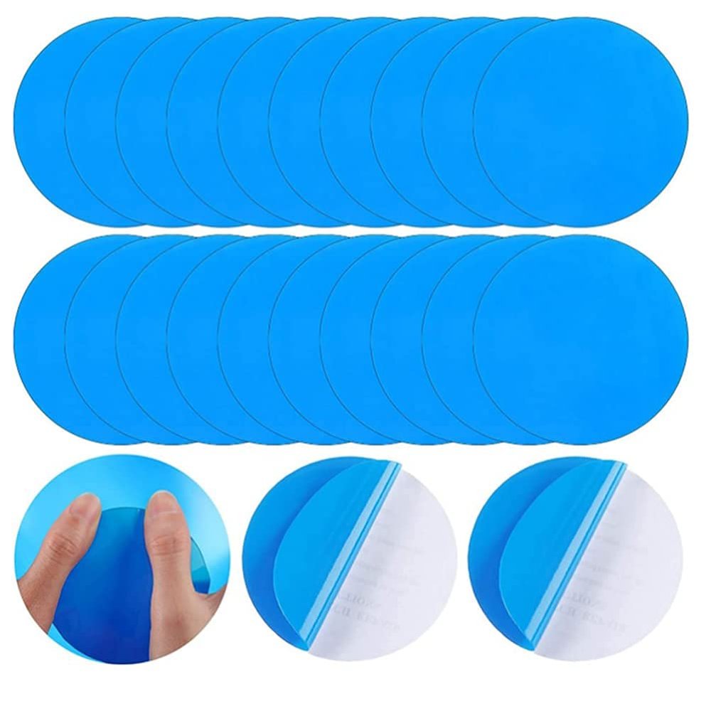 JAWSEU Pool Patch Repair Kit, 20 Self-Adhesive PVC Patches