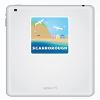 2 x 10 cm Scarborough UK Travel Beach Seaside Vinyl Stickers #75154 view 2
