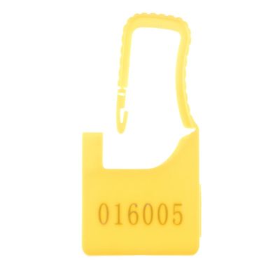 Numbered Plastic Security Seals, One-Time Use, Yellow, 100-Pack