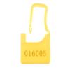 Numbered Plastic Security Seals, One-Time Use, Yellow, 100-Pack view 1