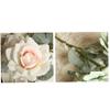 Ruluti Artificial Flowers, Long-Branch Silk Peony Roses, 3-Flower Bridal Wedding Bouquet view 3