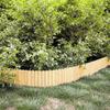 Mini Wooden Garden Fence Border, Brown view 3