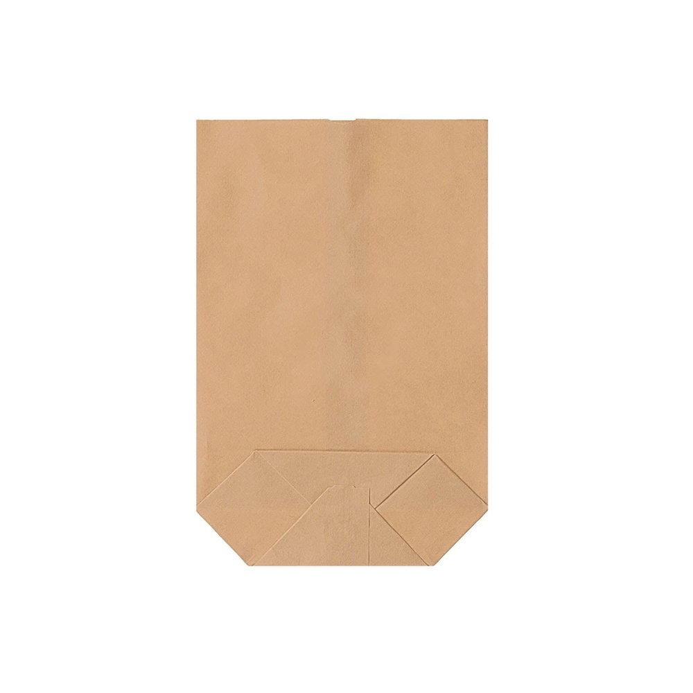 500 Brown Kraft Paper Square-Bottom Bags, 200 x 290 mm, 1,500 g Capacity | Fruit & Vegetable Bags | HUTNER