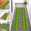 SGLGSTORE Non-Slip Hallway Runner Rug, Modern 3D Polyester, Washable, 60 × 100 cm, Color A view 1