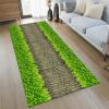 SGLGSTORE Non-Slip Hallway Runner Rug, Modern 3D Polyester, Washable, 60 × 100 cm, Color A view 4