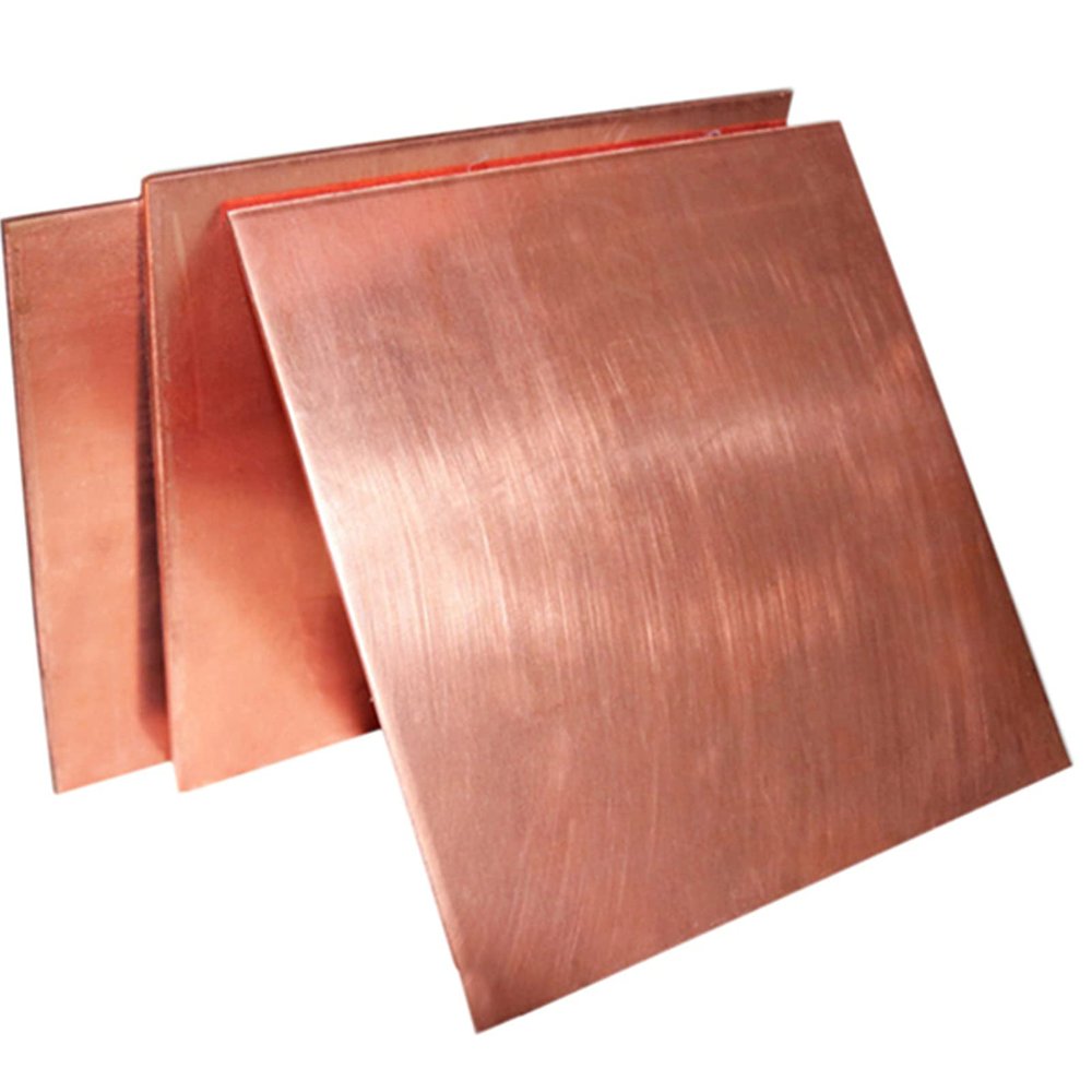 T2 Conductive Copper Plate, Thick Red Copper Sheet, 3 x 100 x 200 mm