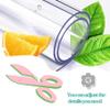 Rectangular Transparent PVC Tablecloth, 2 mm, 65 x 170 cm view 4