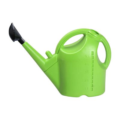 Ekrfxh 5 L Plastic Watering Can with Removable Sprinkler, Green, L
