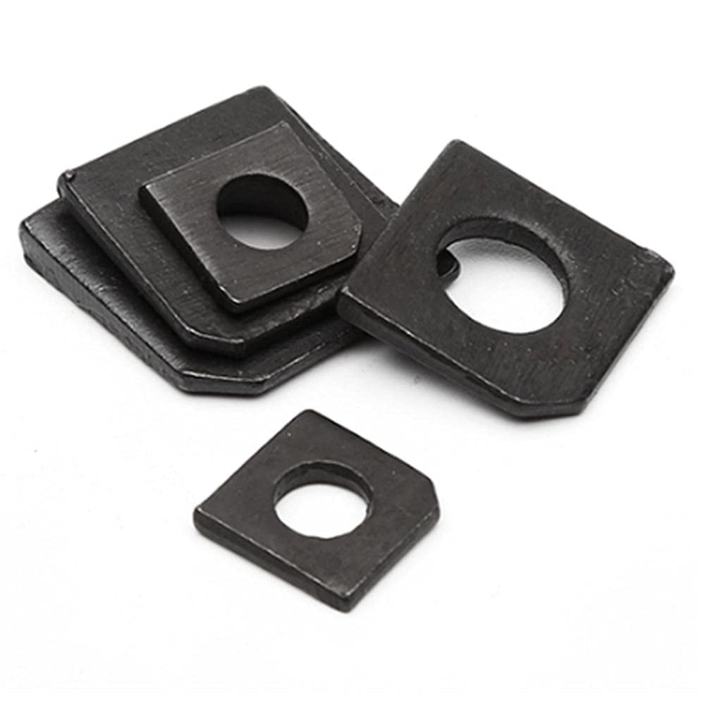 M22 Carbon Steel Square Washers, 5 Pieces
