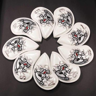 TTSJSM Golf Iron Headcovers, 9-Piece Set, PU Leather