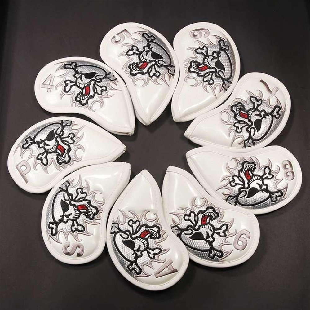 TTSJSM Golf Iron Headcovers, 9-Piece Set, PU Leather