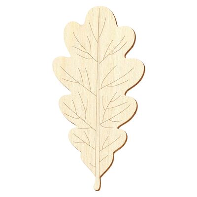 Wood Oak Leaf V2 – Craft Decor, 5–50 cm, 25-Pack, 49 cm High