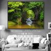 BilderKing Nomizo Falls Japan Wall Art, 200 x 150 cm Canvas with Black Shadow-Gap Frame view 3