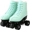 JianJud Classic Double-Row Leather Roller Skates for Adults and Girls, Unisex A1,44 view 1