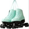 JianJud Classic Double-Row Leather Roller Skates for Adults and Girls, Unisex A1,44 view 3