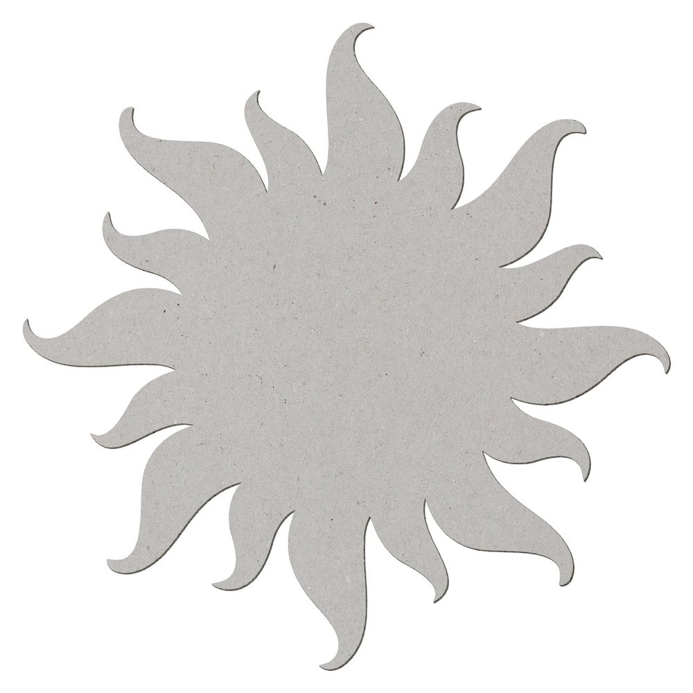 Cardboard Sun, 3–50 cm, 50-Pack, Diameter: 11 cm