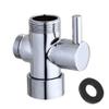 Hayaww Chrome 3-Way Shower Diverter Valve Adapter for Handheld and Fixed Showerheads view 1