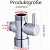 Hayaww Chrome 3-Way Shower Diverter Valve Adapter for Handheld and Fixed Showerheads view 2