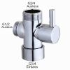 Hayaww Chrome 3-Way Shower Diverter Valve Adapter for Handheld and Fixed Showerheads view 3