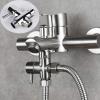 Hayaww Chrome 3-Way Shower Diverter Valve Adapter for Handheld and Fixed Showerheads view 4