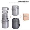 iBasingo Titanium Camping Cookware Set, Pots & Pans, 3 Sets view 2