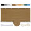 MEEYI Balcony Privacy Screen 65 x 1000 cm, Coffee view 1