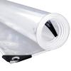 WUZMING Clear PVC Tarp with Eyelets, 0.35 mm, 1.2 x 3 m view 1