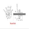 Wnuanjun 1-Piece Brass Flanged Trapezoidal Lead Screw Nut for CNC, T5/T6/T8/T10/T12/T16/T20 (T10, Pitch 2, Lead 2) view 2