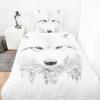 Herding Flannel Wolf Bedding Set, 155 x 220 cm + 80 x 80 cm view 2