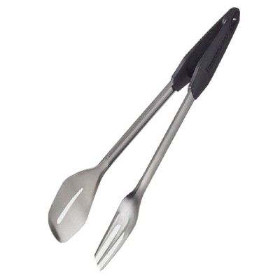 Tupperware Chef Series Stainless Steel Grill Tongs, 39.4 x 6.9 cm, 2-Piece Set