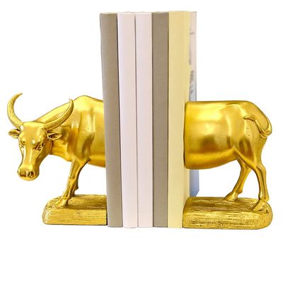 Lucky Cow Resin Bookends