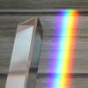QJZM K9 Triangular Optical Prism, Rainbow Light Spectrum, 20 × 3 cm view 1