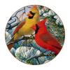 Set of 6 Winter Cardinals Drink Coasters, 10.2 cm view 1
