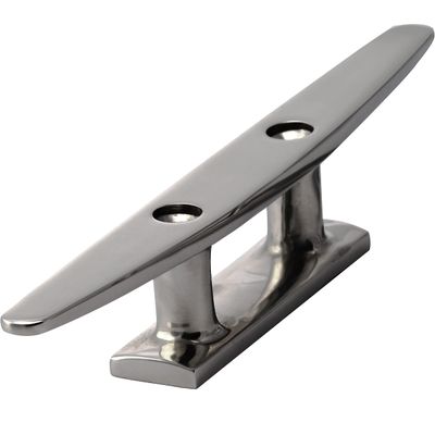 OPIOL QUALITY Flat Mooring Cleats, 125 mm, A4 V4A Stainless Steel, 20-Pack