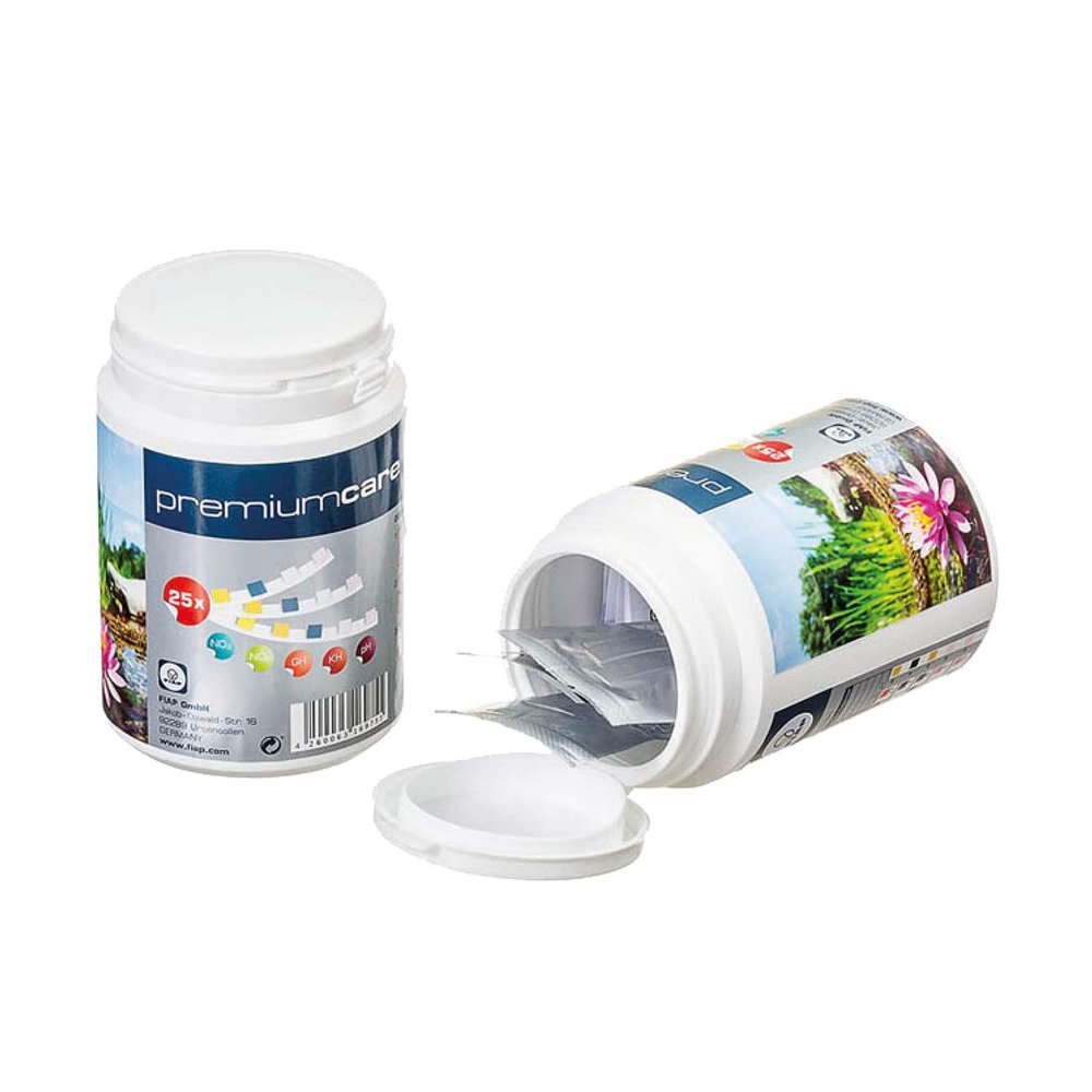 FIAP premiumcare Quick Test – Water Analysis – NO3, NO2, GH, KH, pH – Test Strips for Pond and Aquarium Water – 25 Tests