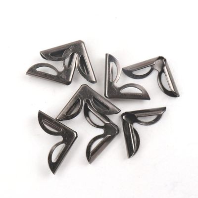 Metal Corner Protectors for Books, Scrapbooking & Photo Albums, 17 x 17 x 3 mm, 40 Pieces, Black