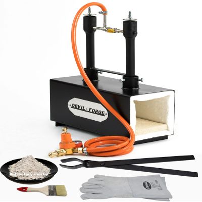 DEVIL-FORGE DFPROF2b Propane Forge with 2 DFP Burners, 160,000 BTU
