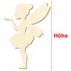 Wooden Fairy V2 – Decorative Craft Shape, 5–50 cm, Pack of 50, Height: 42 cm view 3