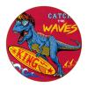 King Dinosaur Catch The Waves Drink Coasters, 6-Piece Set, 4.3 in view 1