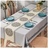 DAIHAN Rectangular Waterproof PVC Tablecloth, Wipeable, Stain-Resistant, Style 5, 120 x 180 cm view 1