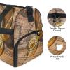 Vintage Golden Compass Old Map Duffel Bag with Shoe Compartment view 3