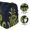 Yellow Hand-Drawn Octopus Sports Duffel Bag with Shoe Compartment view 3