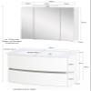 Kornel 1 Bathroom Set, 2-Piece, with White Washbasin - White view 4