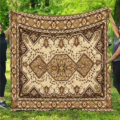 FANSU Quilted Microfiber Bedspread, Classic Style, 226 x 260 cm