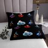 Homemissing Betta Fish Quilted Bedspread, Colorful Siamese Fighting Fish, 220 x 240 cm view 3