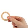Ideen mit Herz Wooden Craft Rings | 10 Pieces | 5 cm | 8 mm Thick | Natural view 3